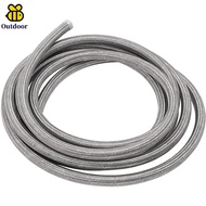 1m 6AN Fuel Line Hose AN6 5/16" Stainless Steel Braided Fuel Hose CPE Oil Gas Cooler Hose SHOPSKC075