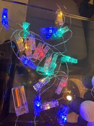 彩色LED燈串相夾