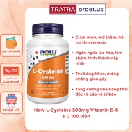 Pills to support beautiful skin, hair and nails Now L-Cysteine 500mg Vitamin B-6 & C 100 pills, genu