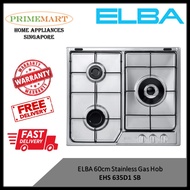 ELBA EHS 635D1 SB 60cm Stainless Gas Hob - 1 YEAR WARRANTY