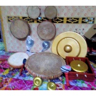 REBANA DIKIR BARAT(FULL SET),Gendang#silat#tomoi/Rebana ibu,Rebana anak,Gong,Dll Aksesori(FULL-SET)&