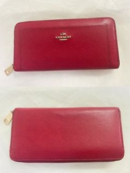 Coach 經典風琴式拉鍊長銀包