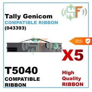 5units Tally Genicom T 5040 T5040 043393 Compatible Ribbon for Passbook Dotmatrix Printer