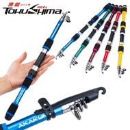 JA3 AKAKUMA 1.8M 5 Sections EVA Handle Glass Fiber Telescopic Fishing Rod For Freshwater Spinning Ji