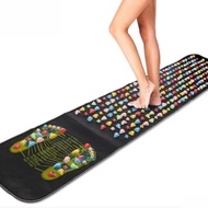 140*35cm Plastic Imitation Cobblestones Acupressure Foot Massager Cushion Yoga Play Game Mat Walking