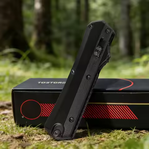 Micro Utility Knife Tech Glykon Black Blade CNC Aluminum Alloy Handle Pocket Knife Outdoor Camping H