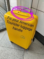 Parts only 100% NEW American Tourister Curio Soundbox luggage handle with logo, spare suitcase handl