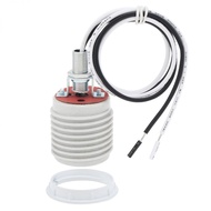 E26 Ceramic Light Socket Medium Base Bulb Socket Light Threaded Lamp Holder with White Shade Ring