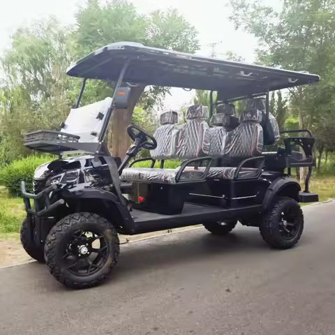 2025 New Shooting Super Discount Electric Off Road Hunting Car 6 Seater Lithium Electric Golf Cart W