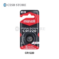PREMIUM MAXELL CR1220 Single Pack Genuine Japan Coin Cell Lithium Battery 3V - CR1220/1BS