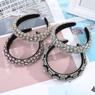 Airband Women's Wide Brim Sponge Headband Diamond