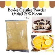 Bovine Gelatine Powder ( Halal ) 200 Bloom / 吉利丁粉 - 1kg ( repack )