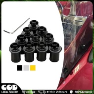 10PCS Universal Windshield Bracket Screw Set Motorcycle Windscreen Windshield Fairing Bolt Screw Scr