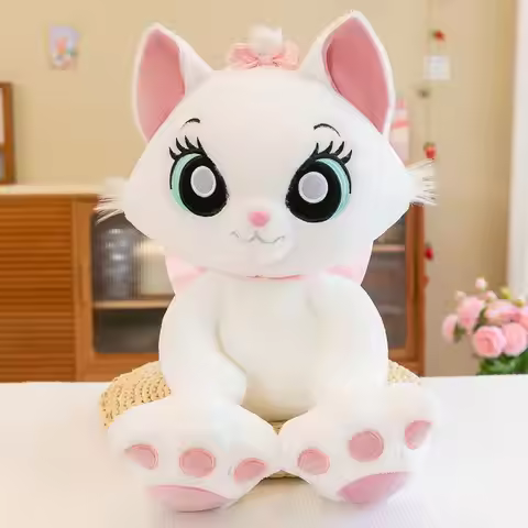 Disney 28 cm cartoon Marie Stitch Cat Plush Toys Disney cute Soft Stuffed Dolls Animal Pillow For Ki