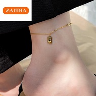 gold 916 original malaysia Gold brick anklet for women gift