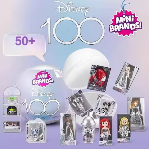 Disney 5 Surprise Ball Mini Brands Limited Edition Platinum Collection 100 Anniversary Cartoon Myste