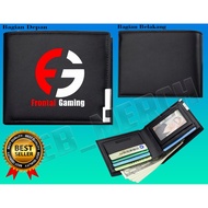 FRONTAL GAMING Men's Folding Wallet Leather Wallet Men Fashion Letter Wallet TITLE FRONTAL GAMING CO
