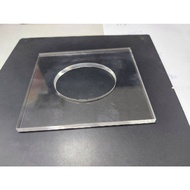 Top Cover of Face Paper Box, 10.9 * 9.9 Thickness 8mm Transparent