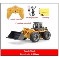 🌟Ready Stock🌟Huina 1520 6CH 2.4Ghz  1/18 RC Metal Bulldozer Engineering Truck