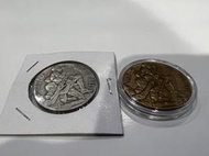 JA055 昭和1964年 東京奧運紀念章 銀、銅章  共2枚