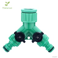 ❇  2-Way Garden Tap Water Splitter 1/2 quot; 3/4 quot; Female Thread Garden Hose Y Type Watering Adjustable Switch Water Controller Valve