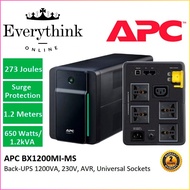 APC UPS BX1200MI-MS 1200VA, 230V BACK UPS AVR UNIVERSAL SOCKET WITH BATTERY BACKUP * UNINTERRUPTIBLE