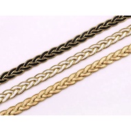 1yard Gold Line + Polyester Braided Lace DIY Sewing Accessories Wedding Decoration Clothing Accessor