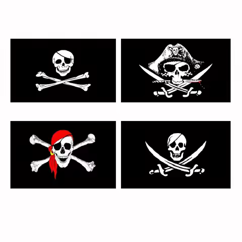 90x150cm Large Skull Crossbones Pirate Flag Jolly Roger