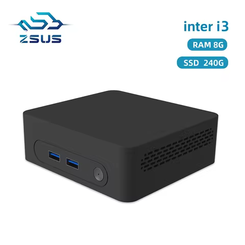 ZSUS i3 i5 i7 Mini PC Intel Celeron Desktop Gaming Computer 8GB 240GB 480GB DDR4 USB3.0 WIFI5 BT4.2