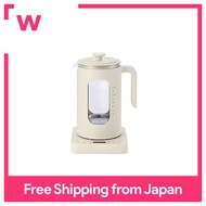 BRUNO Bruno Temperature Control Multi-Kettle White Multi-Electric Kettle with Keep-Warm Reservation Function Hot water cooking Boiled egg cooking Tea strainer Hot water cup Egg holder Cute Stylish BOE103-WH 7760926