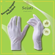 True Collection Uniform - Paskibra Gloves, White Gloves, Polyester Spandex Material