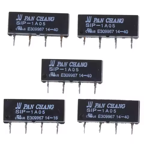 Hot Wholesale 5V Relay 5PCS SIP-1A05 Reed Switch Relay For PAN CHANG Relay 4PIN