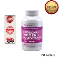New Piping Rock Liposomal Women'S Multivitamin Collagen 200 Softgel Wanita