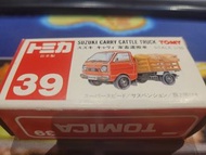 TOMICA 39 日本製 Suzuki Carry Cattle Truck 家畜運搬車 運豬車made in japan已絕版