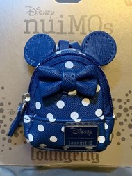 全新購自日本迪士尼商店的nuiMOs藍色米妮波點背包仔