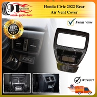 Honda Civic 2022 Rear Aircond Console Carbon Cover Rear Aircond Vent Cover 11th Gen Honda Civic FE 2