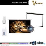 VENOVA 60" x 60" (5' x 5) MOTORIZED/ELECTRIC LCD PROJECTOR SCREEN 4:3 PROJECTION