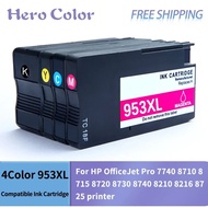 4Color 953XL Replacement ink cartridge HP953 HP953XL For HP OfficeJet Pro 7740 8710 8715 8720 8730 8