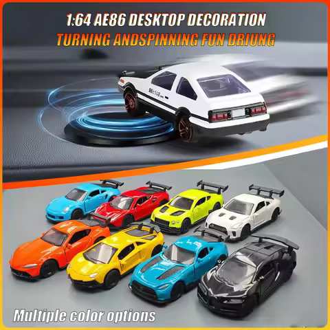 Auto Dashboard Turning Racing Model Deco Sports Car Drift Rotating Ornaments Car individuality Cente