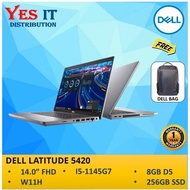 DELL 5420 REFURBISHED PREMIUM (1 YR WARRANTY) - 14.0" - INTEL CORE i5 GEN 11/256GB SSD/8GB RAM/512GB
