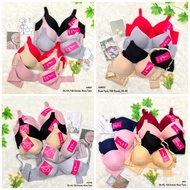 KATUN RVC - Bra JUMBO BIG CUPS 36-46 Thin Foam No Wire 3 Hooks Lydyly BH BIG SIZE Plain Cotton Large