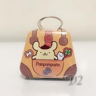 Sanrio - Pompompurin 布甸狗 日版 手袋 造型 貼紙盒 手提箱 手提包 布丁狗 (含45張迷你貼紙)