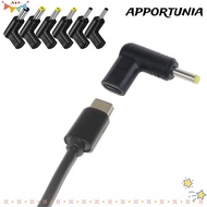APPORTUNIA USB C PD to DC Power Connector, Universal Converter Type C to DC Jack Plug, Charging Adap