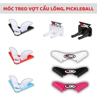 ZDK 3D printed plastic badminton and pickleball racket hanger for wall mounting, sturdy racket holde