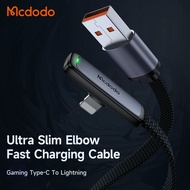 MCDODO Zebra Series Type-C 90 Degree Data Cable 1.2m 1.8m Compatible for 36W Type-C CA 279 334 335 3