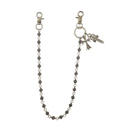 Chrome Hearts Flap Pockets Chain Pants - Korean Punk Hip Hop Style Pants Chain Accessories