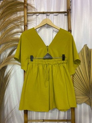Nina Setcel V Neck Crinkle Celana Pendek Ld 125-130 Setcel BB 40-70kg
