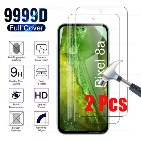 2Pcs For Google Pixel 8a Tempered Glass Screen Protector For Google Pixel 8A 7a 6a Pixel 6 7 8 a Pix