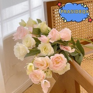 PRASIDBQX Artificial Eustoma Grandiflorum Roses, Large Size Simulation Design Artificial Lisianthus 