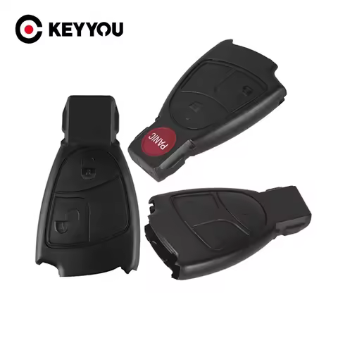 KEYYOU Replacement 2/3/4 Buttons Remote Car Key Case Cover Shell For Mercedes Benz B C E ML S CLK CL
